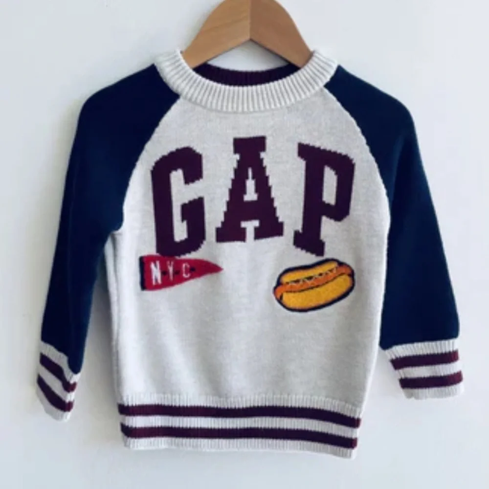Gap Kids NYC Hot Dog Logo Sweater
